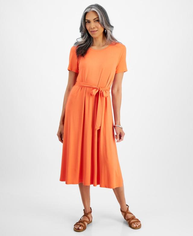 Style & Co Womens Short-Sleeve T-Shirt Dress, Created for Macys Product Image