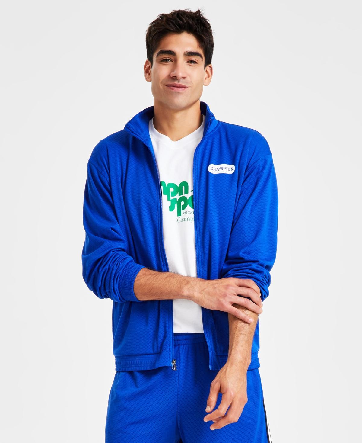 Champion Mens Mens Attack Standard-Fit Mesh Full-Zip Track Jacket Product Image