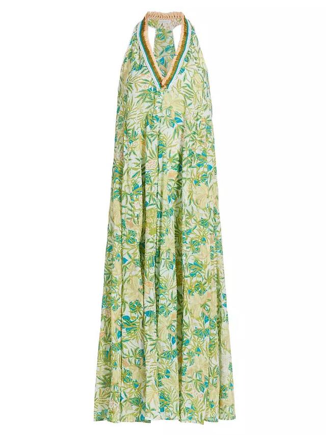 Floral Shift V-Neck Maxi Dress Product Image