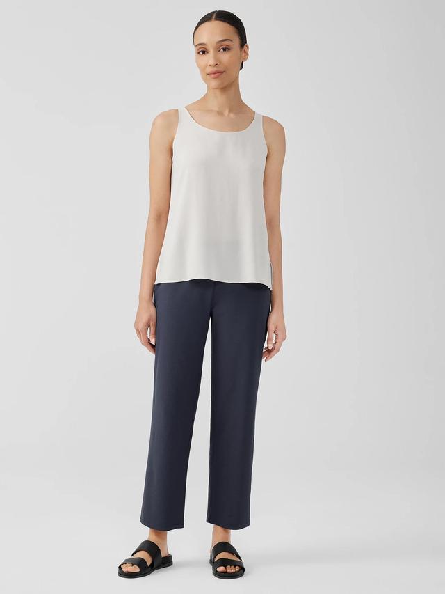 EILEEN FISHER Washable Stretch Crepe Straight Pantfemale Product Image