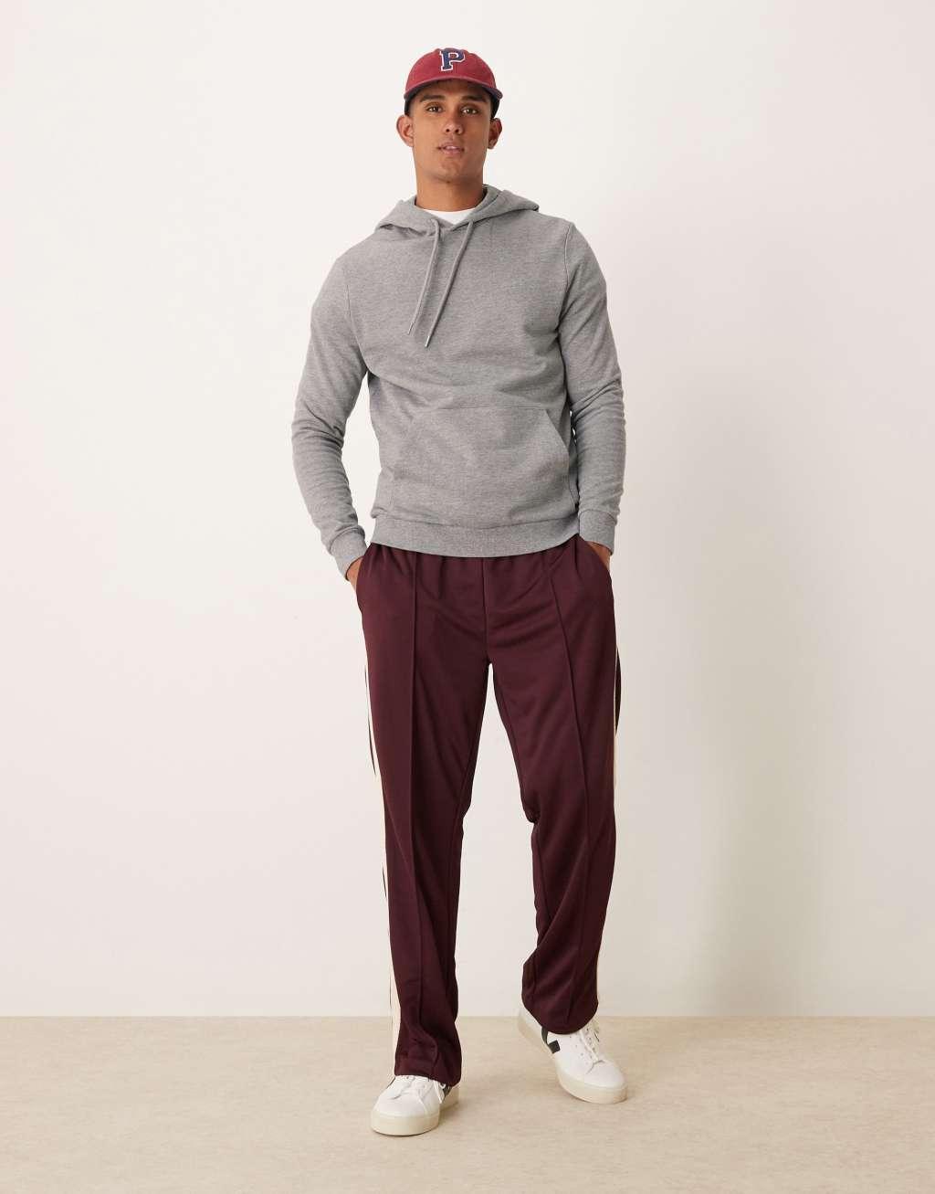 ASOS DESIGN essential hoodie in heather gray Product Image