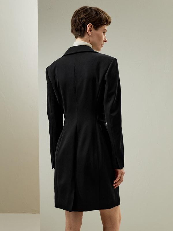 Tailored Double-Breasted Dress Coat Product Image