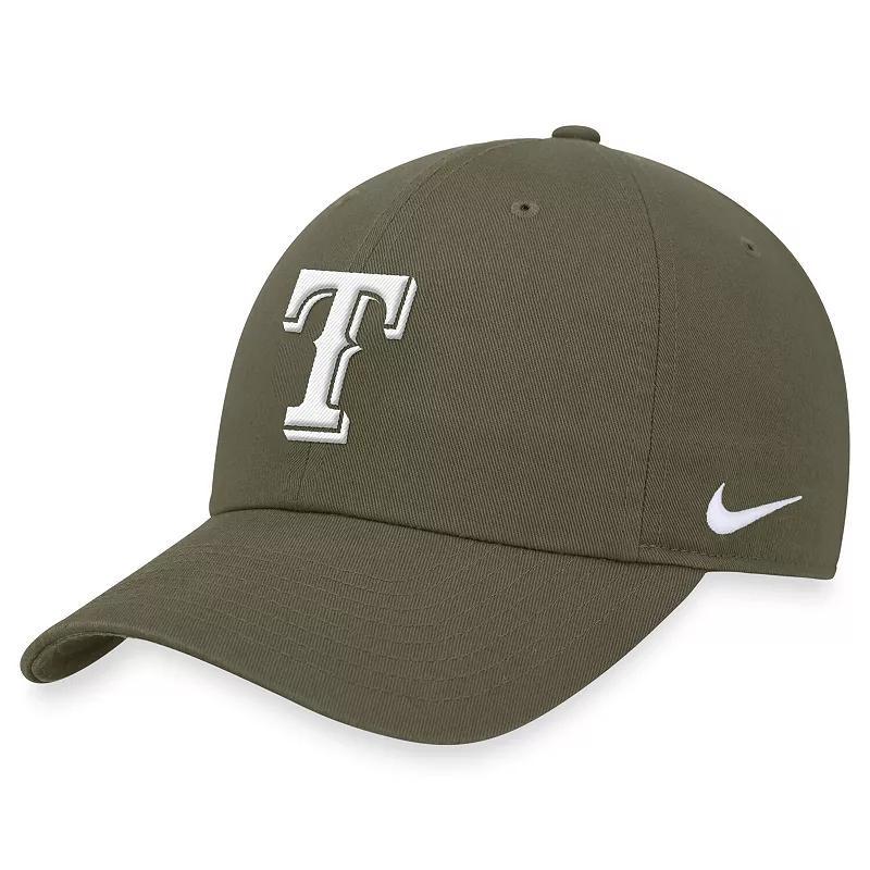 Mens Nike Olive Texas Rangers Club Adjustable Hat Product Image