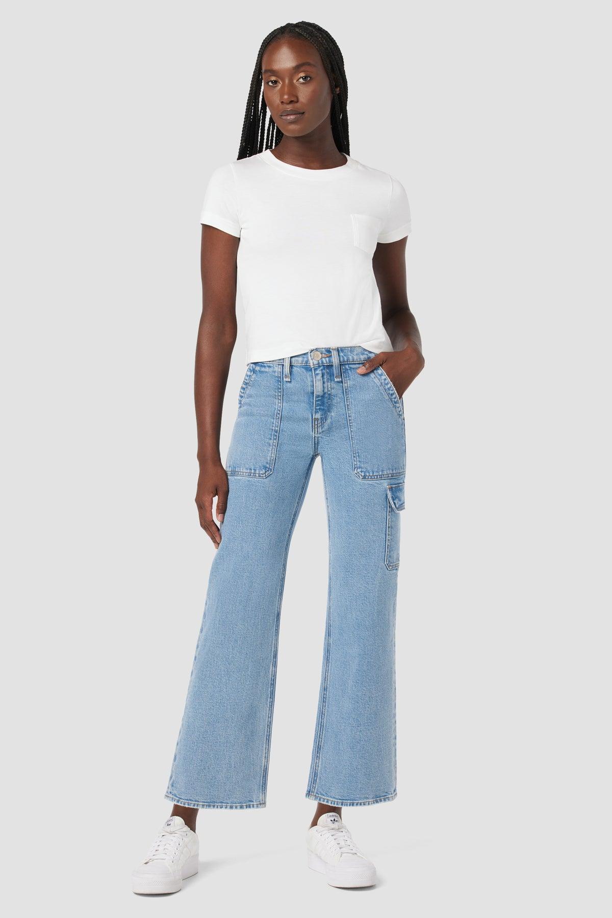 Rosie High-Rise Wide Leg Cargo Jean Female Product Image