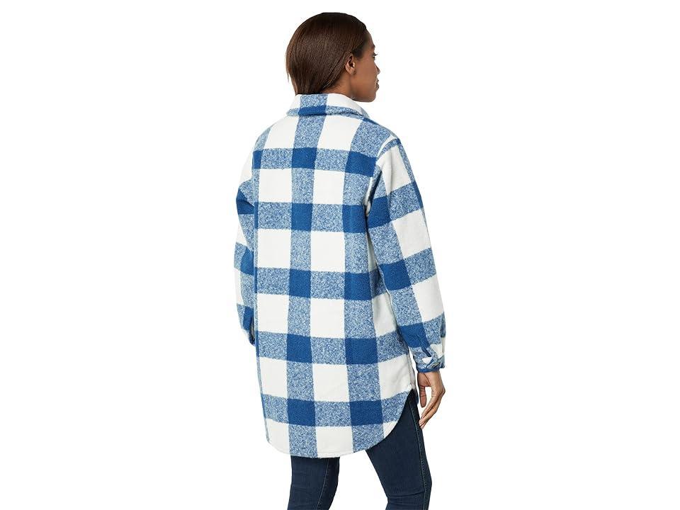 Hatley Hayden Overshirt (Blue Plaid) Women's Clothing Product Image