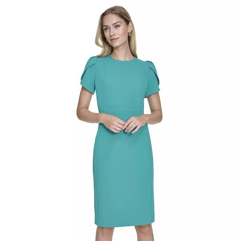 Womens Andrew Marc New York Tulip Sleeve Sheath Dress Product Image