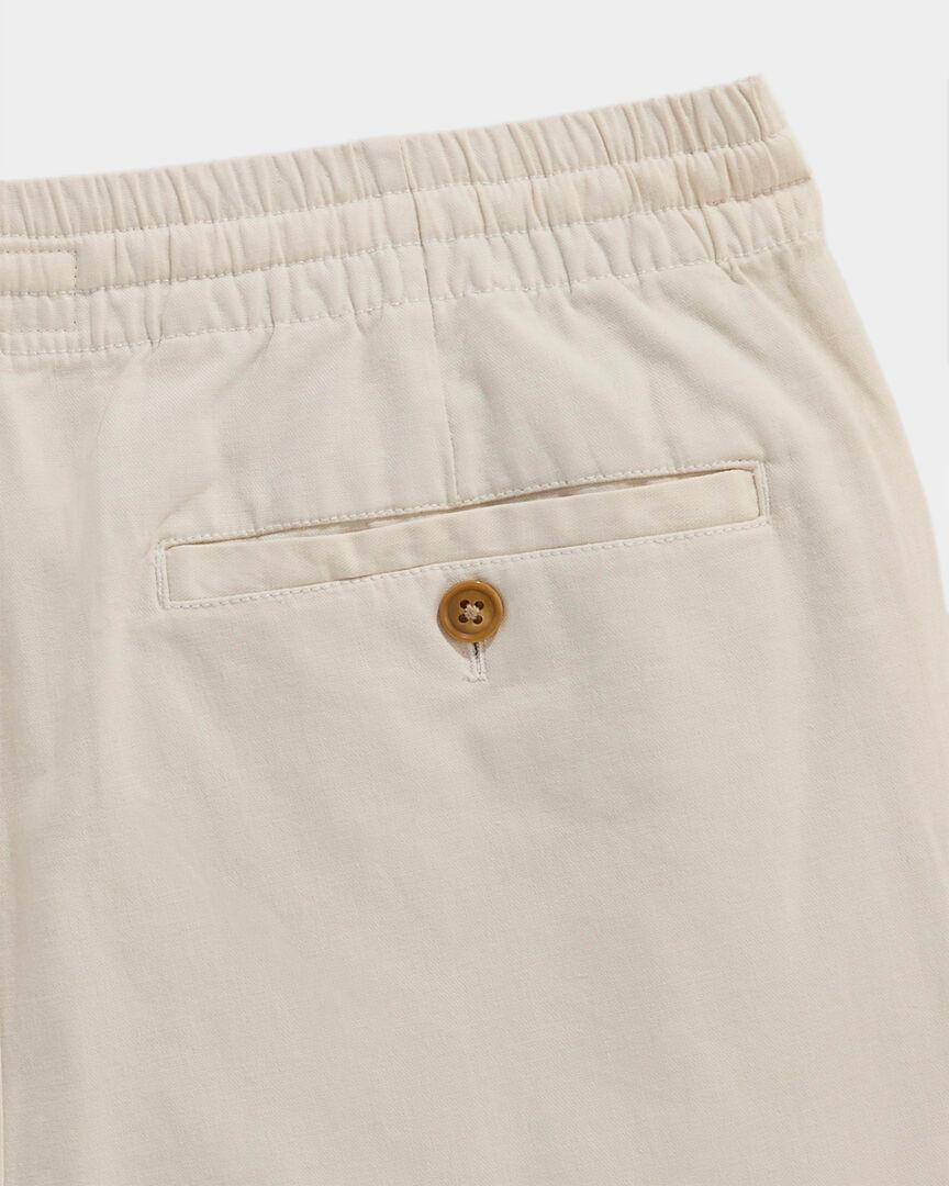 7 Inch Pull-On Cotton Linen Shorts Product Image