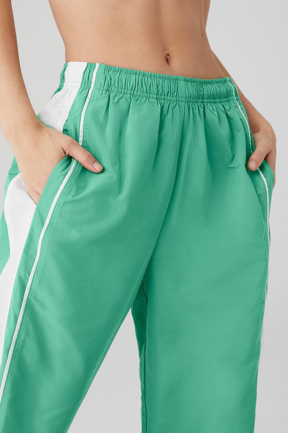 Racetrack Pant - Lettuce/White Female Product Image