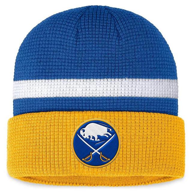 Mens Fanatics Branded Royal/Gold Buffalo Sabres Fundamental Cuffed Knit Hat Product Image