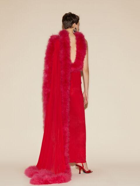 Vibrant red long dress Product Image