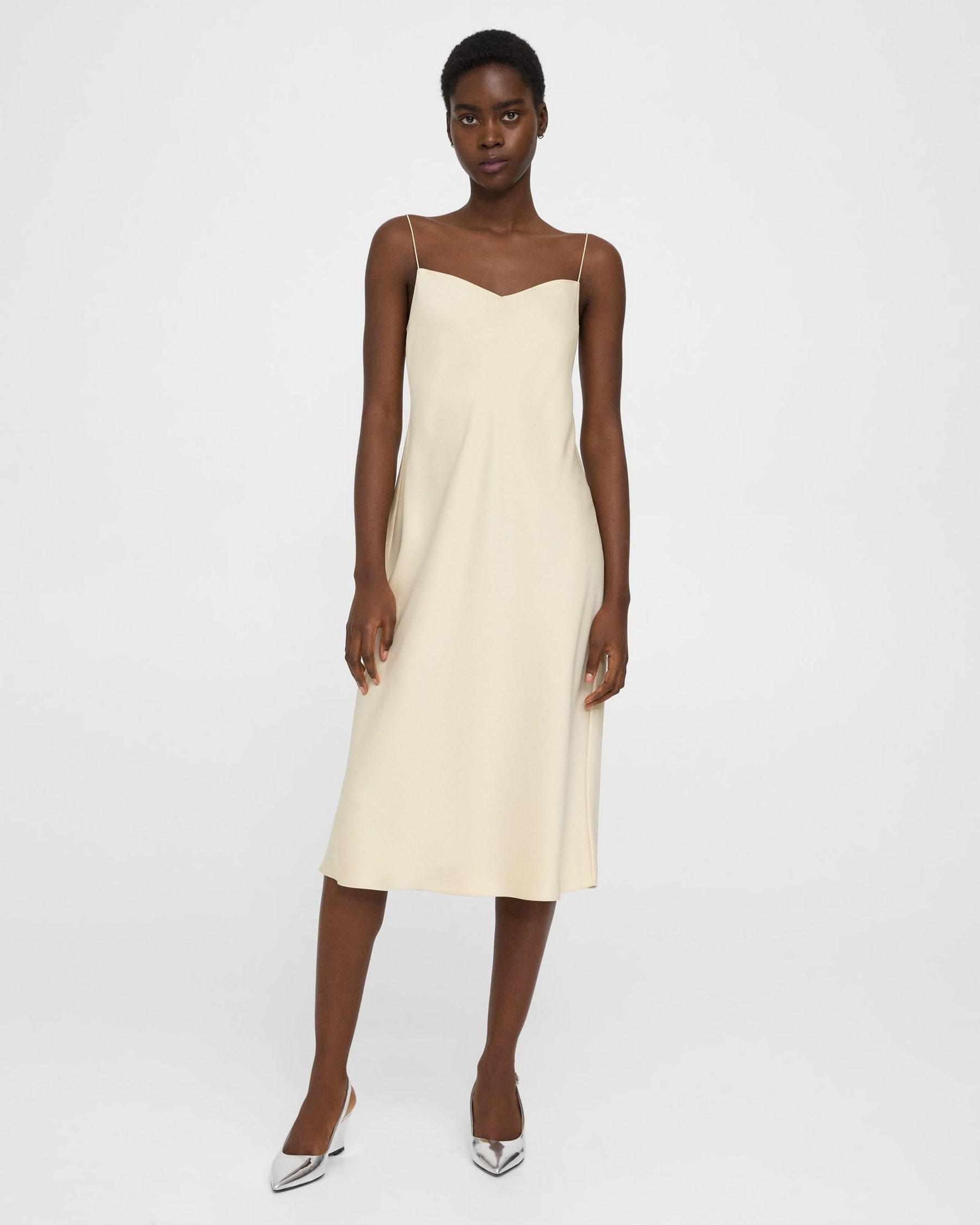 Midi Slip Dress in Satin Product Image