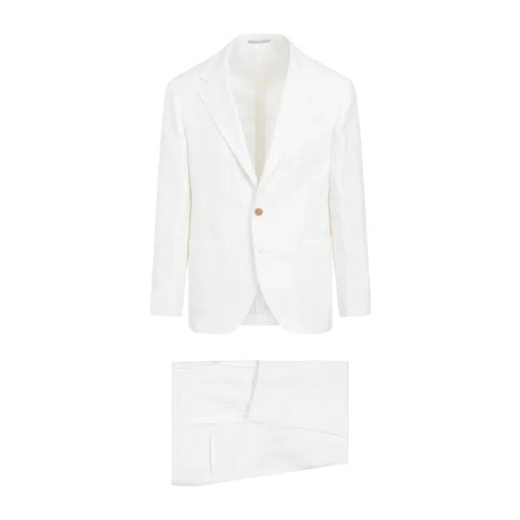 Off White Linen Suit Product Image