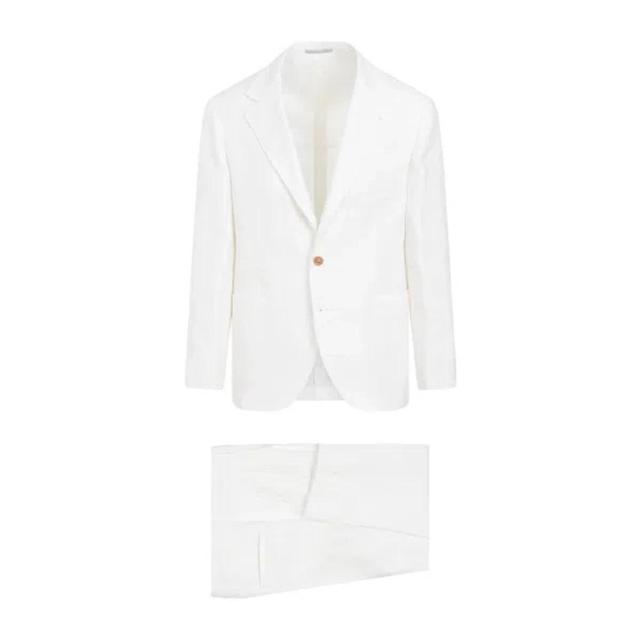 Off White Linen Suit Product Image