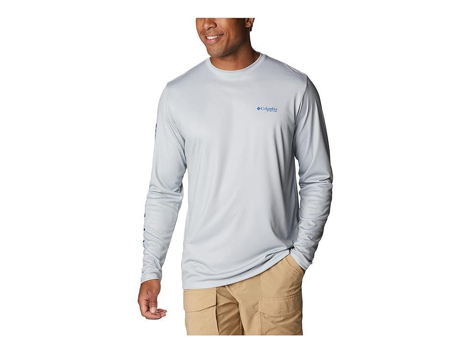 Columbia Terminal Tackle PFG Carey Chen Long Sleeve (Cool Grey/Vivid Intruder) Men's Clothing Product Image