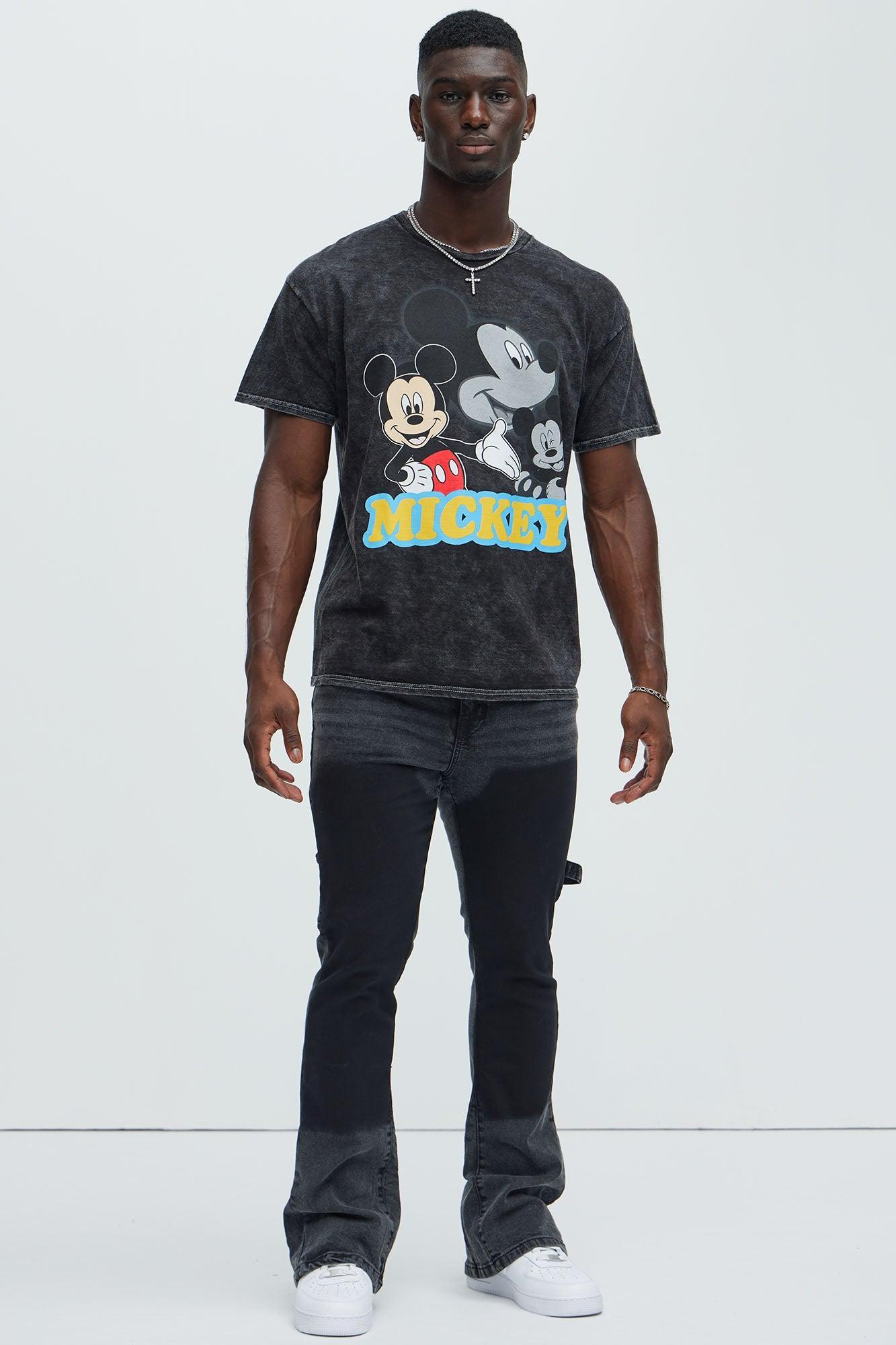 Disney Mickey Mouse Portrait Short Sleeve Tee - Black Wash Product Image