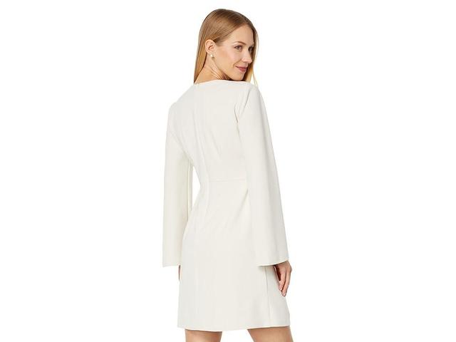 Donna Morgan V-Neck Mini Dress with Flare Sleeves (Horn) Women's Dress Product Image