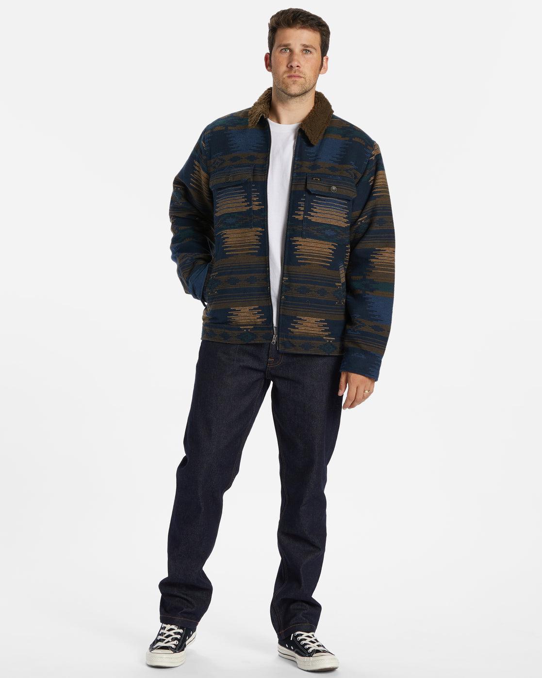 Barlow Sherpa Lined Jacket - Navy Male Product Image