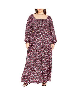 Plus Size Lexie Print Maxi Dress Product Image