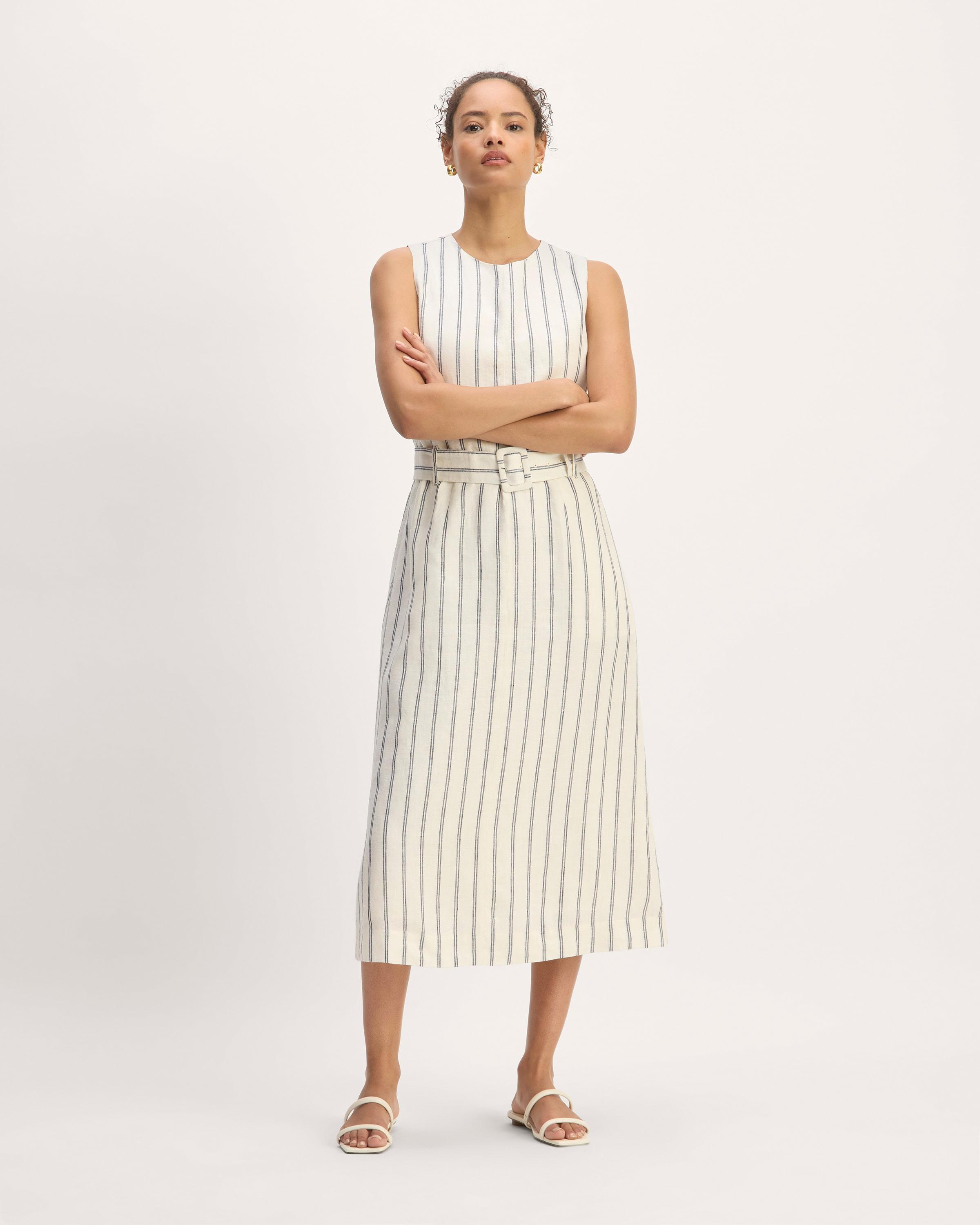 Womens Linen Belted Midi Dress by Everlane Product Image