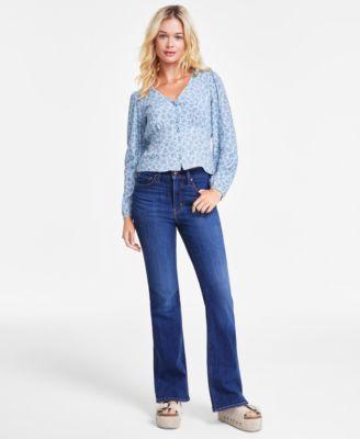 Womens Levis 726 High-Rise Flare Jeans Product Image