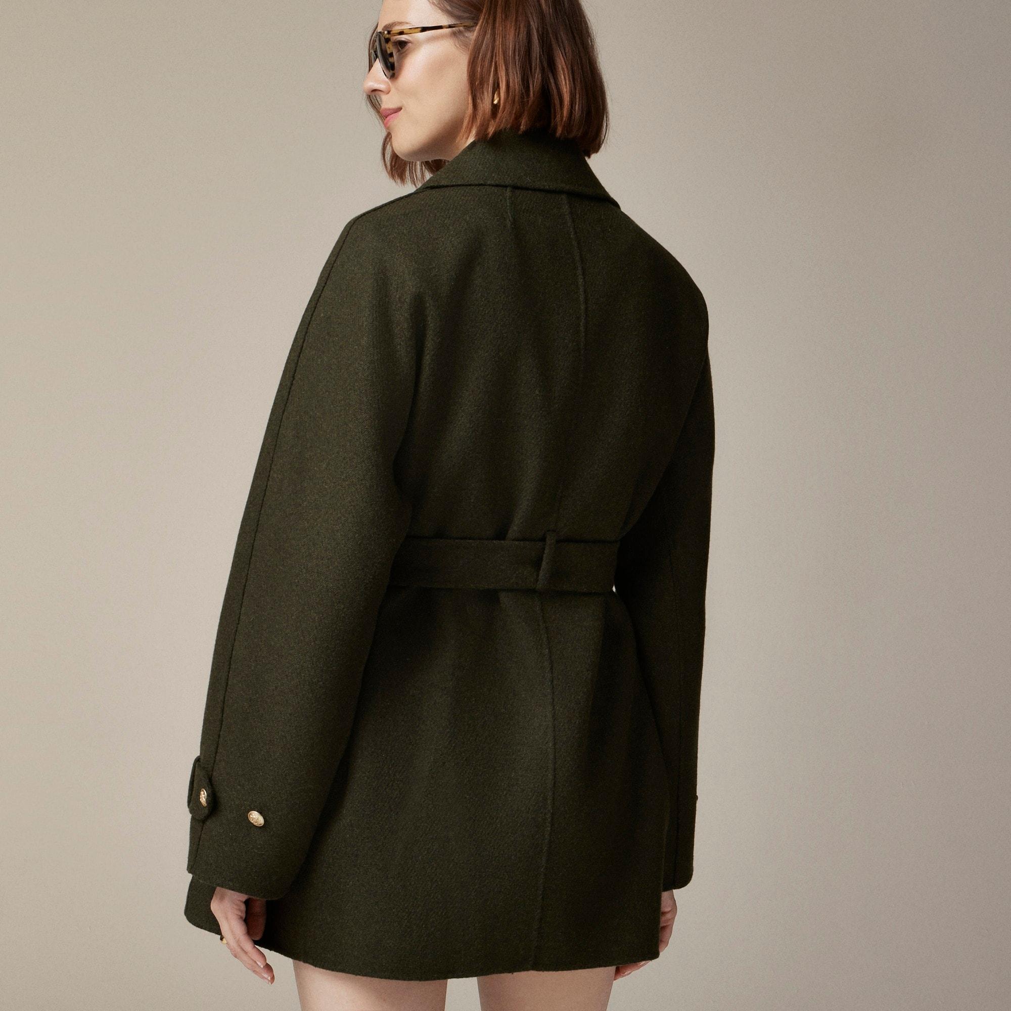 Trench coat in double-faced wool Product Image