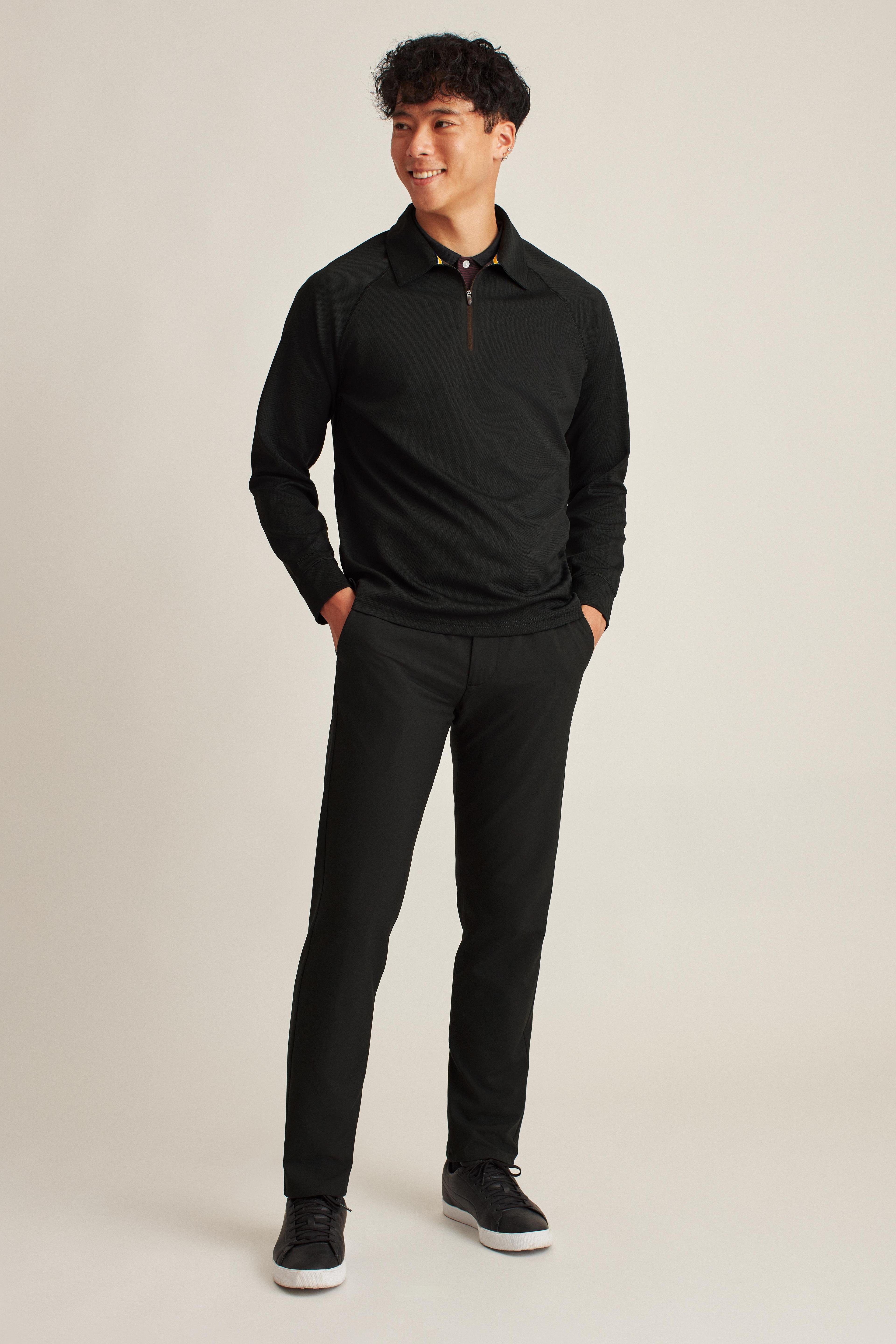 Fall Ball Long Sleeve Golf Polo Product Image