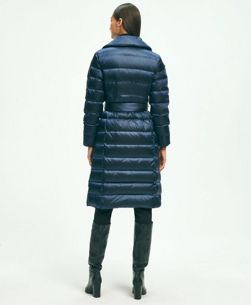 Down Water-Resistant Belted Puffer Coat Product Image