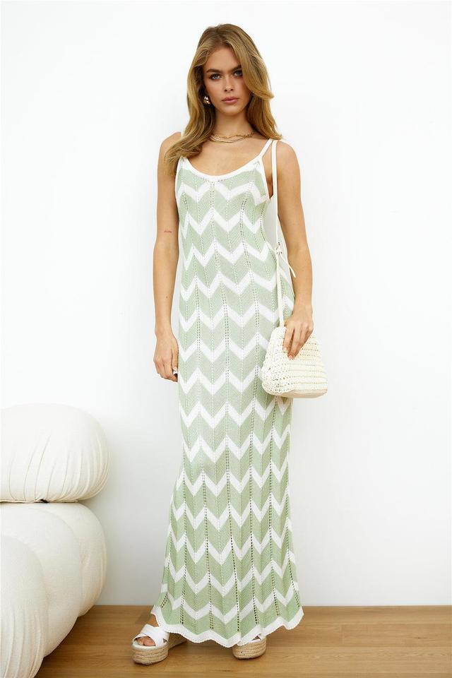 Island Babe Maxi Dress Green Product Image