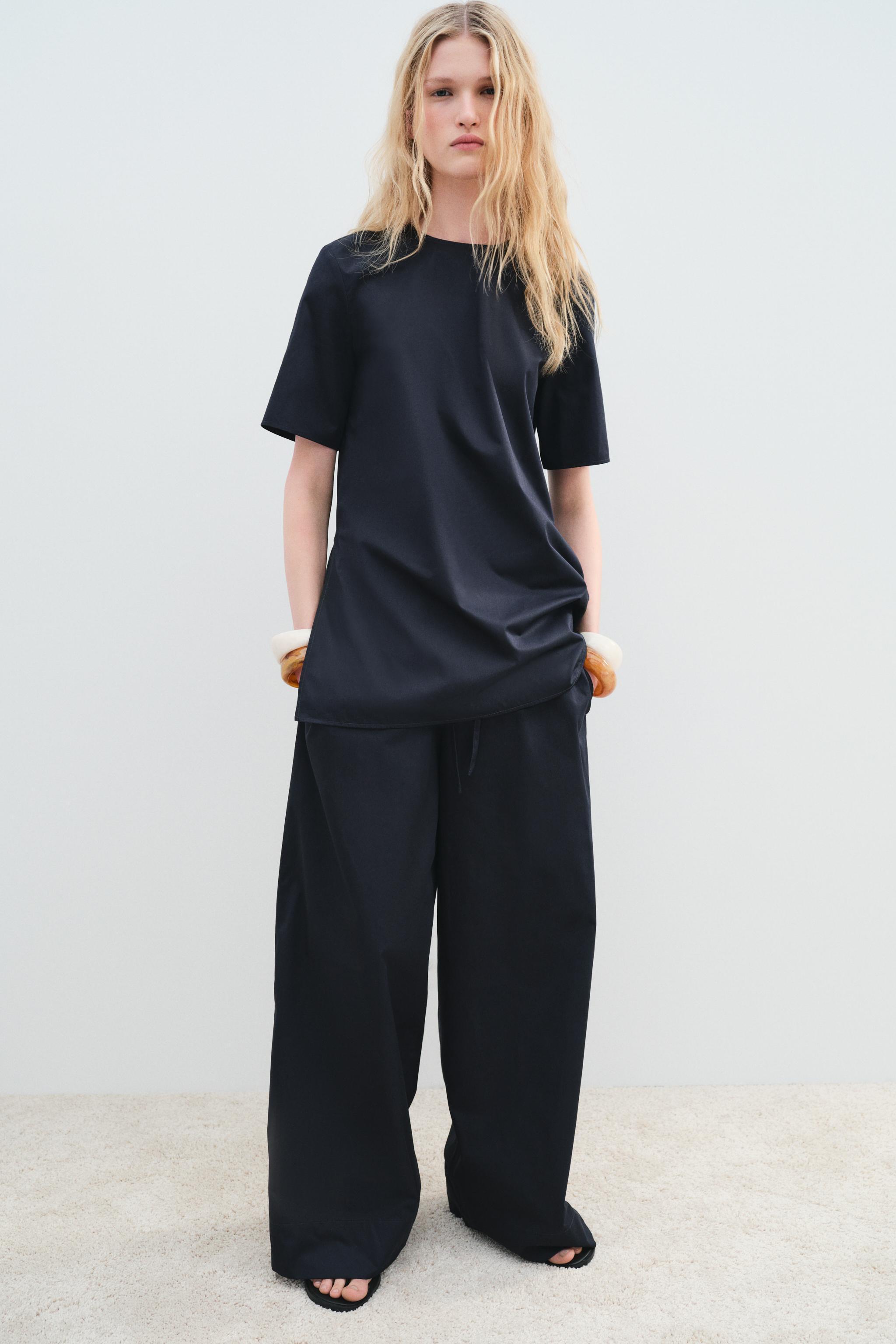 WIDE LEG PAJAMA PANTS ZW COLLECTION Product Image