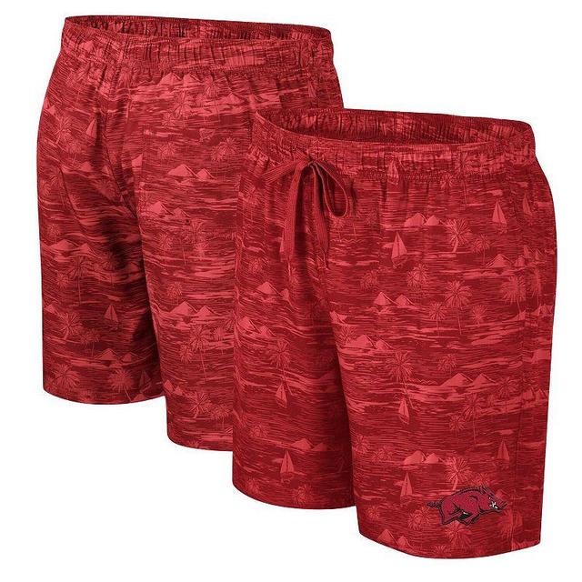 Mens Colosseum Cardinal Arkansas Razorbacks Ozark Swim Shorts Product Image