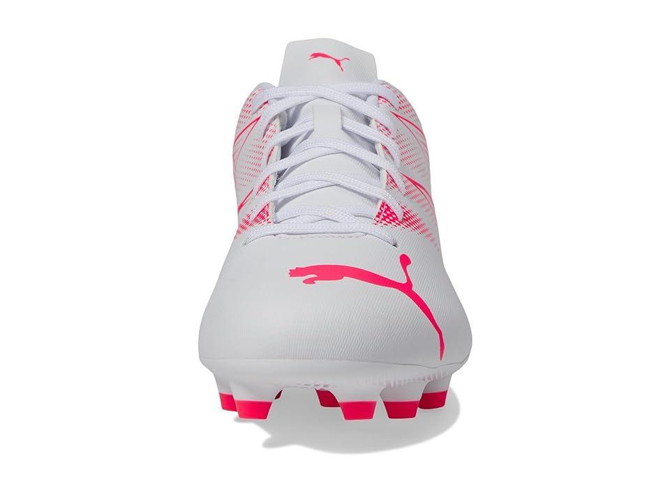 PUMA Attacanto Firm Ground/Artificial Ground (PUMA White/Fire Orchid) Men's Shoes Product Image