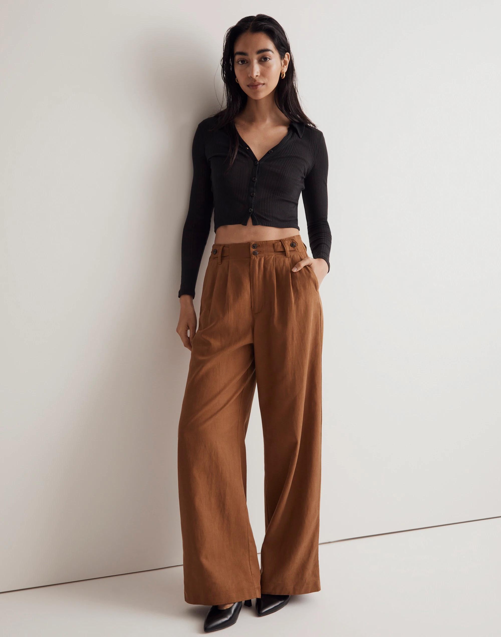 The Petite Harlow Wide-Leg Pant product image