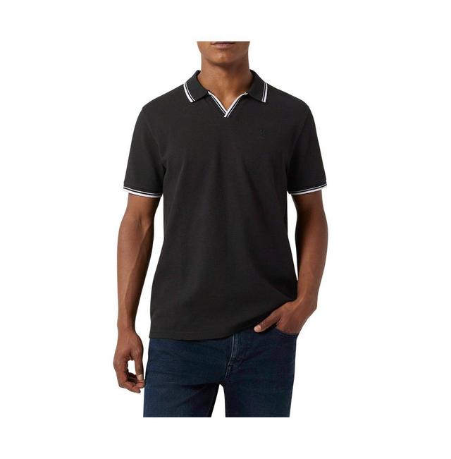 Dkny Mens Buchanan Textured Short Sleeve Polo Product Image