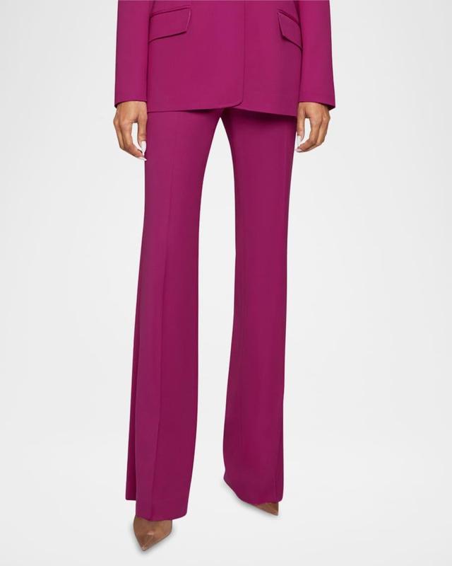 Beth Flared-Leg Stretch Virgin Wool Pants Product Image