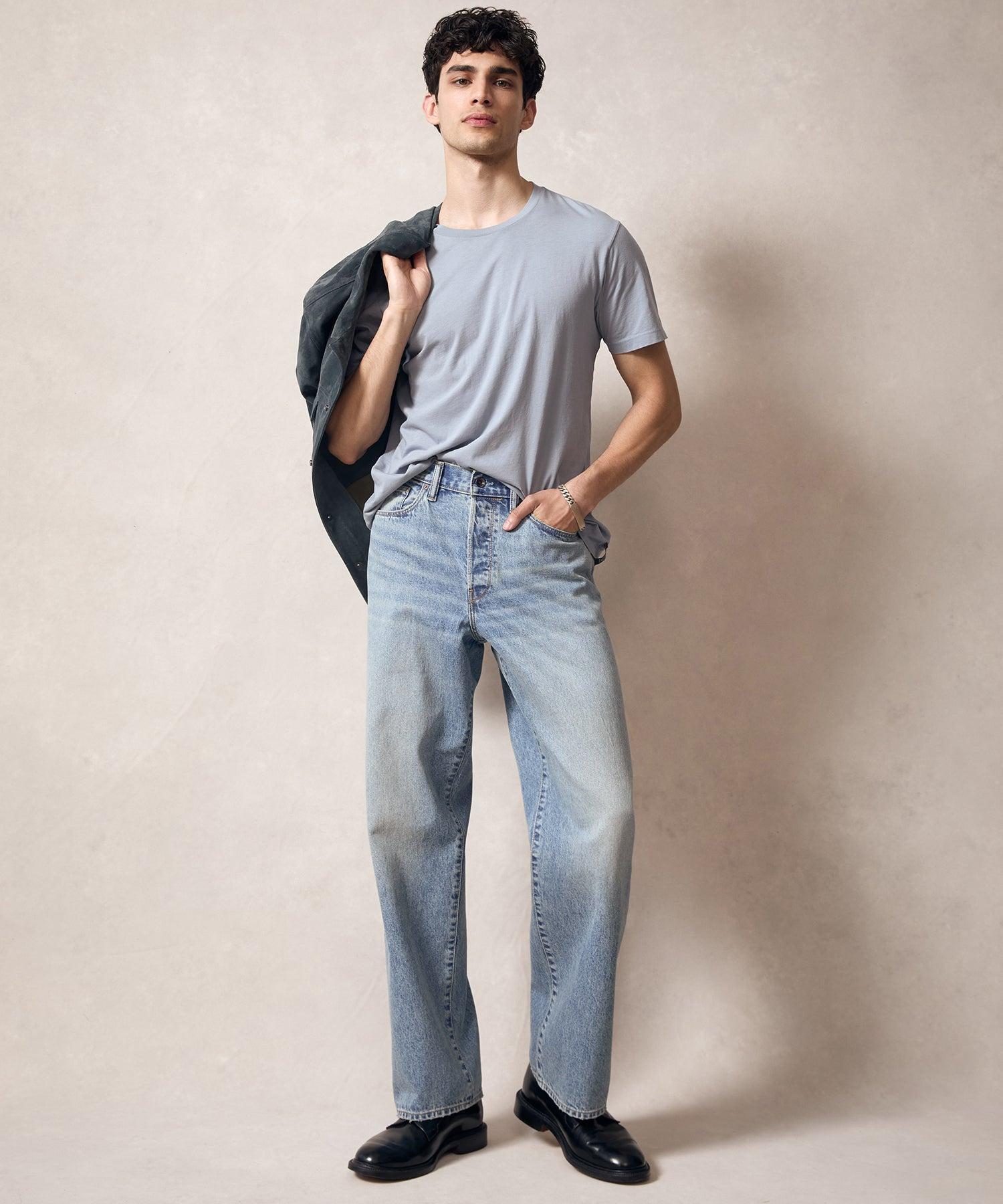 Relaxed Selvedge Jean in Frosty Indigo Wash Product Image