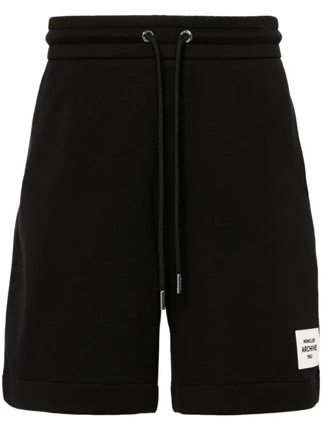 Black Logo-applique Track Shorts Product Image