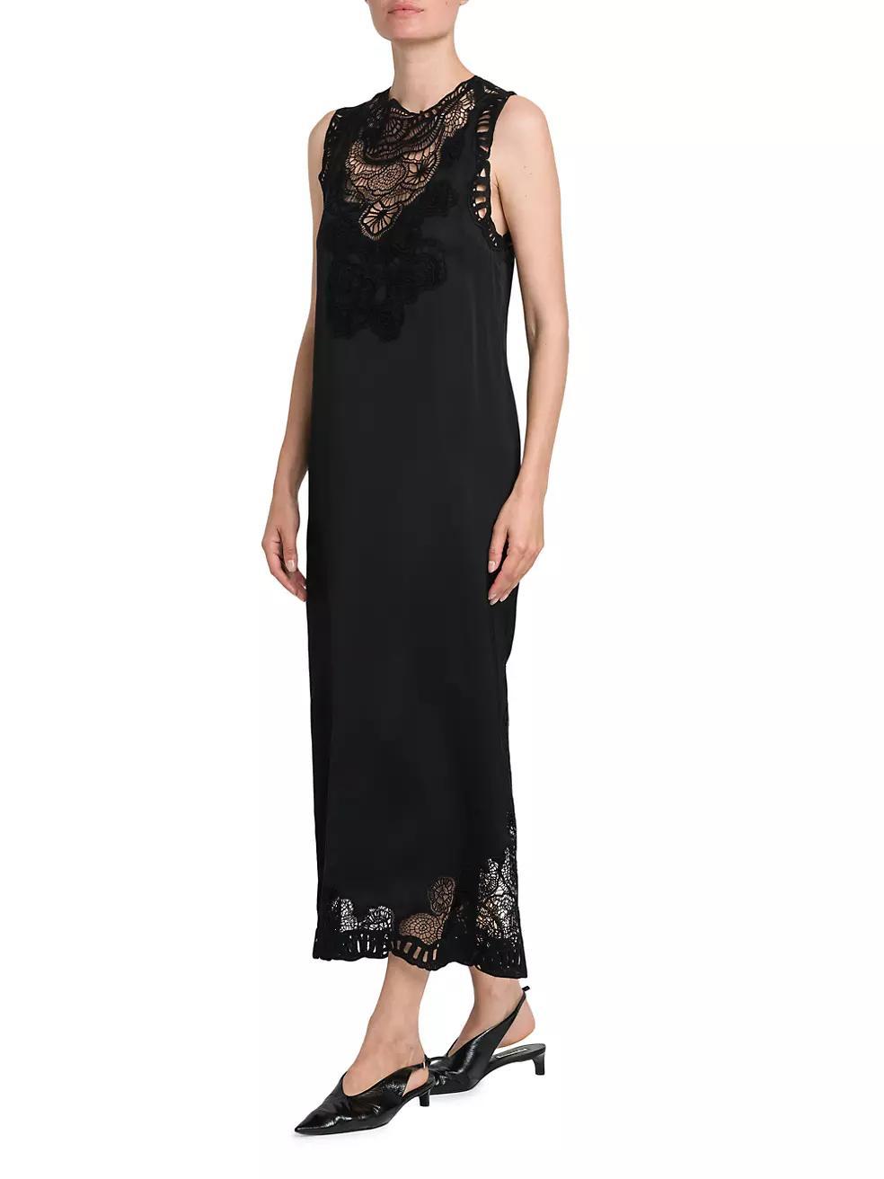 Lace Shift Maxi Dress Product Image