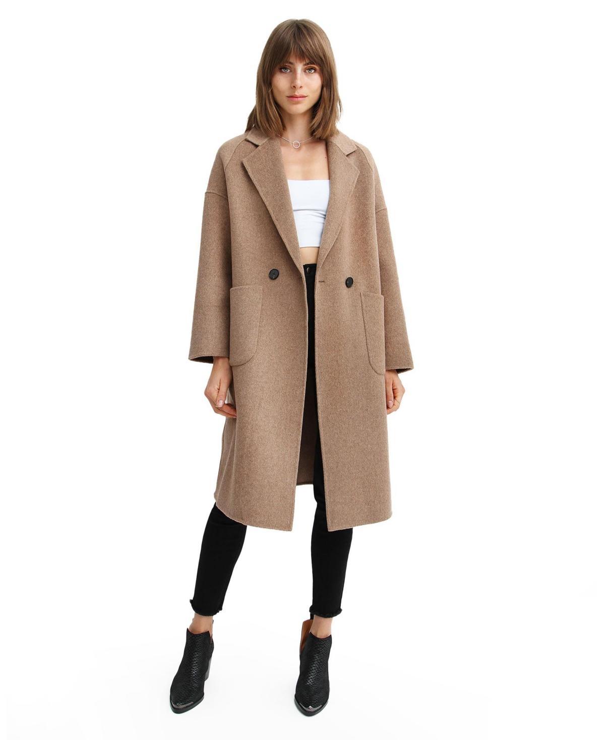 Women Belle & Bloom Publisher Double Breasted Wool Blend Coat Product Image