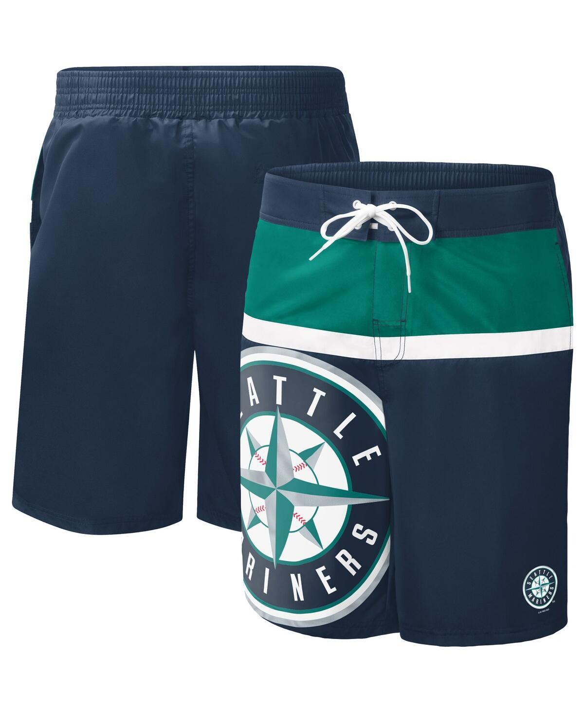 Mens G-iii Sports by Carl Banks Navy Seattle Mariners Sea Wind Swim Shorts Product Image