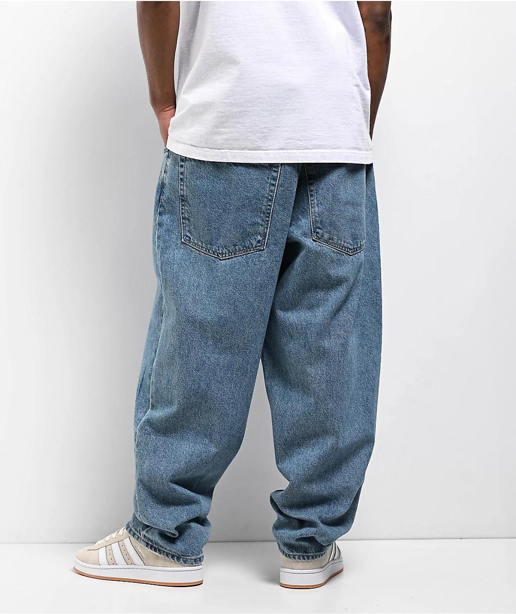 Empyre Blake Blue Wash Ultra Loose Skate Jeans Product Image