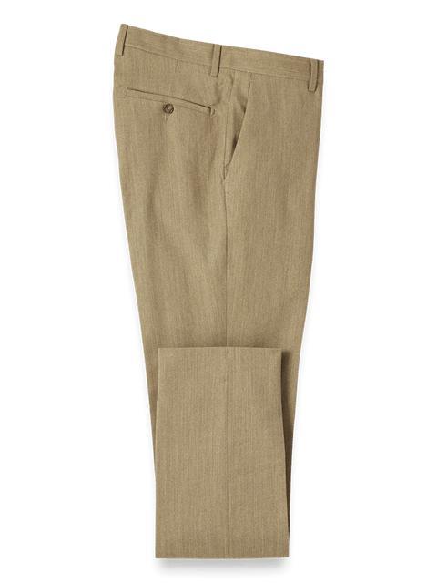 Wool Flannel Pants - Camel Product Image