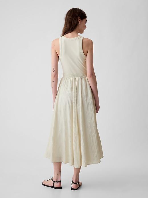 Textured Crinkle Midi Dress Product Image