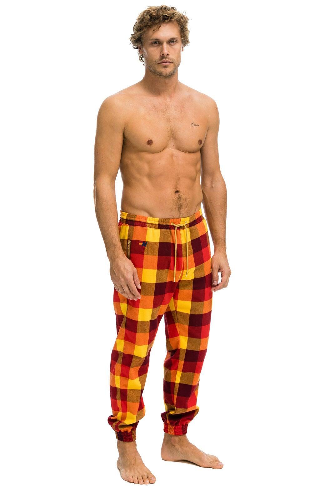 MEN'S PLAID LODGE PANT - SURFY PLAID Male Product Image