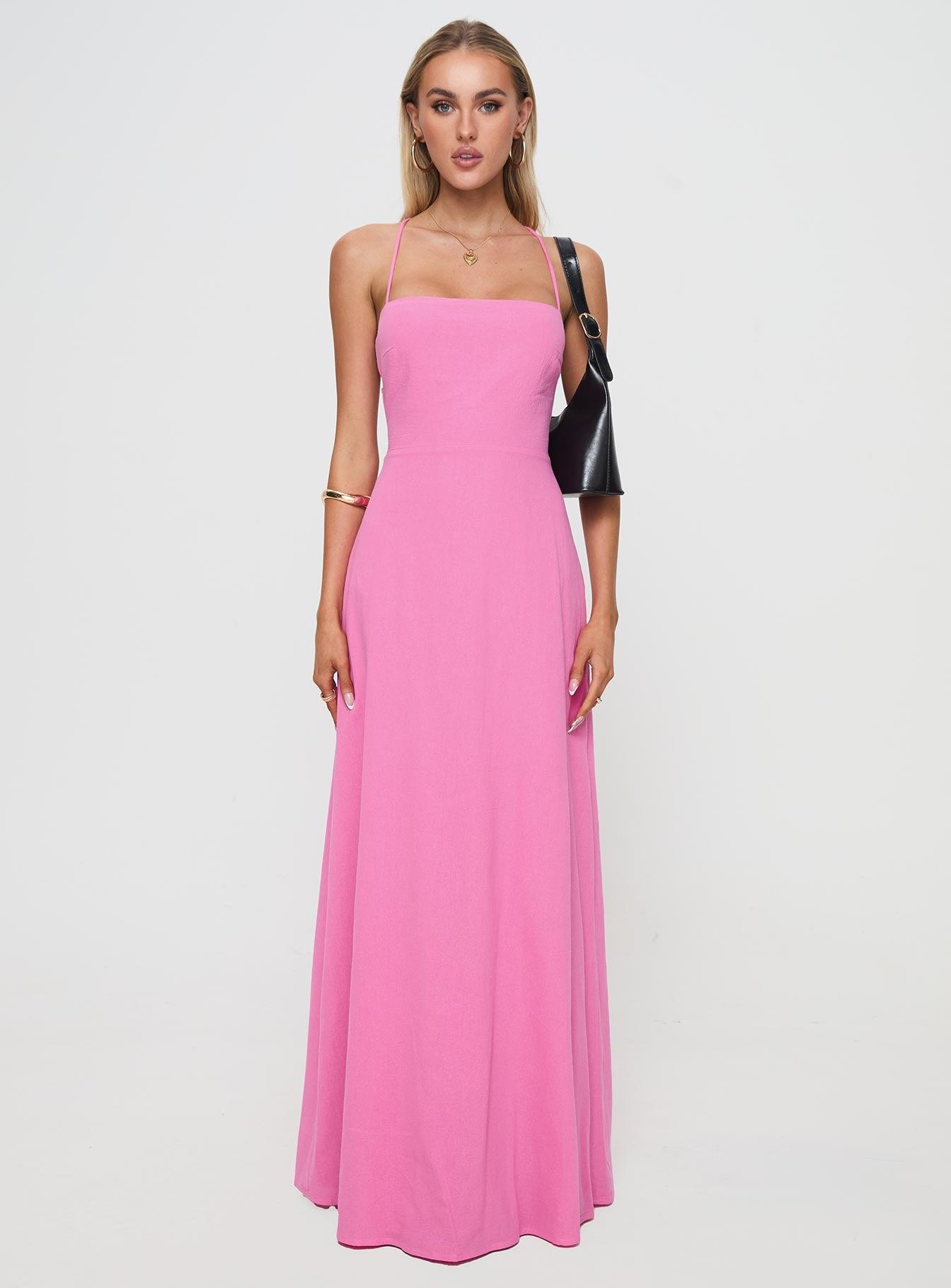 Clea Maxi Dress Pink Product Image