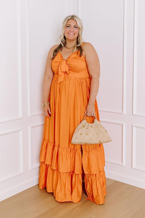 Coconut Grove Maxi Dress in Orange Curves product image