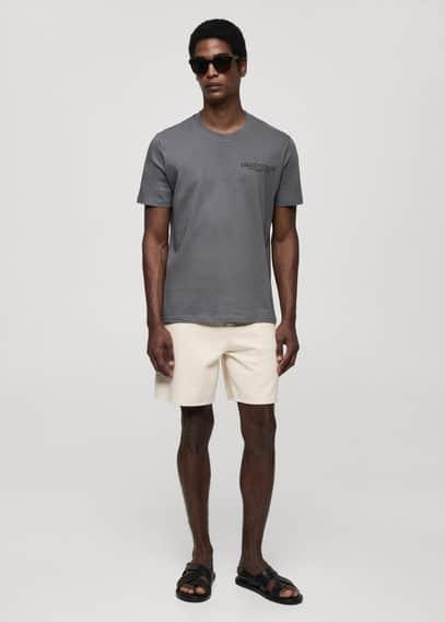 Slim-fit cotton-piqué polo shirt - Men | MANGO USA Product Image