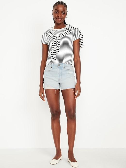 High-Waisted OG Jean Cut-Off Shorts Product Image