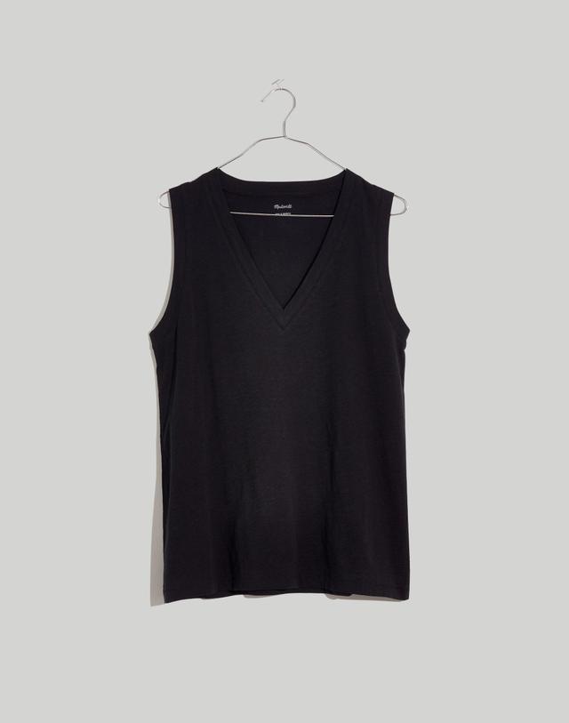 Plus Whisper Cotton V-Neck Tank Product Image