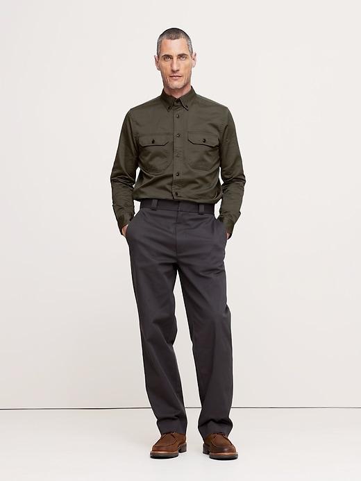 Cotton-Linen Utility Shirt Product Image