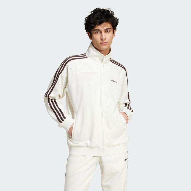 adidas 80s Premium Embossed 3-Stripes Track Top Off White M Mens Product Image